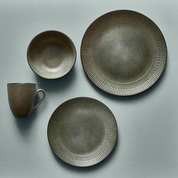 Relief plate 27 cm - grey - Aida