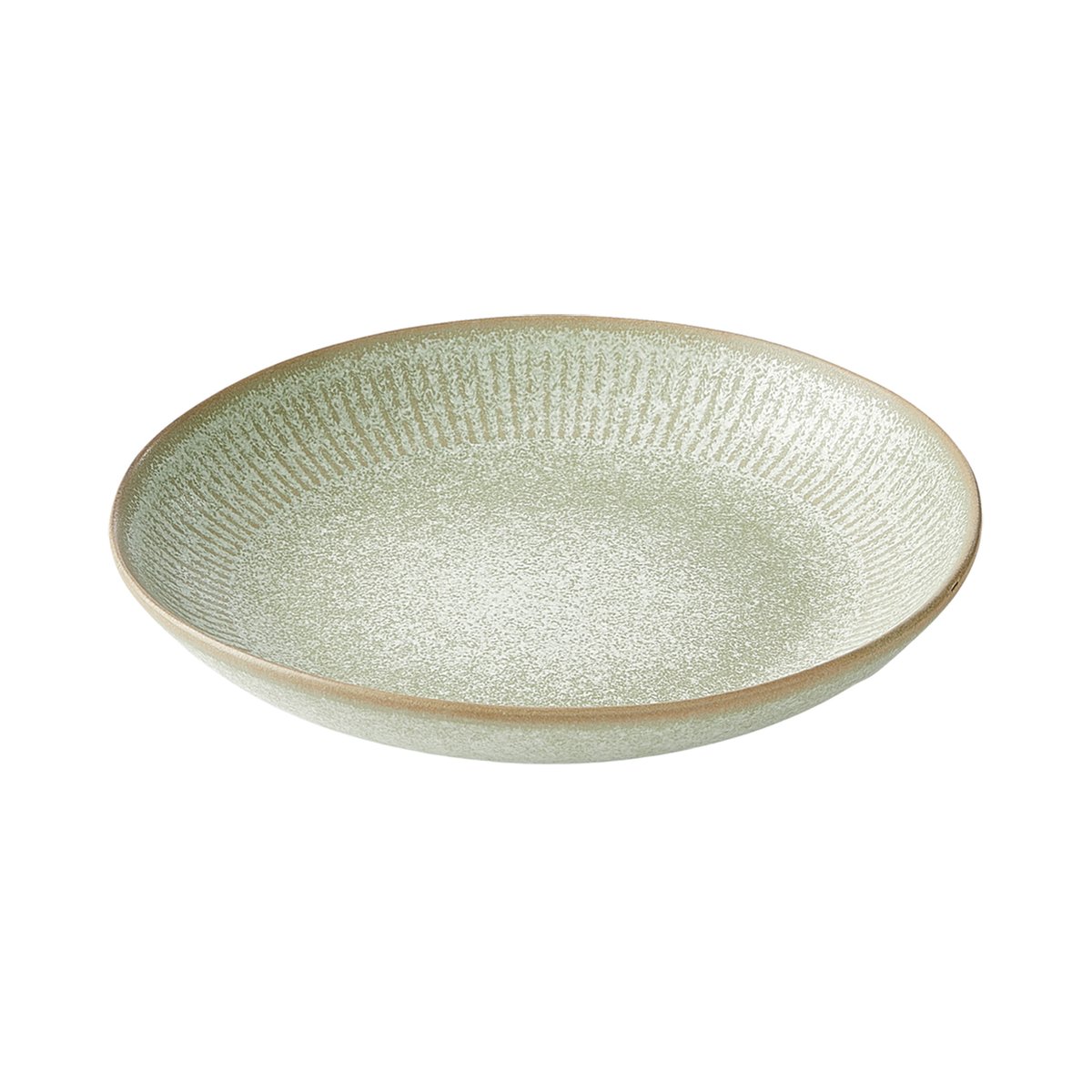 Aida Relief soup plate o22 cm green | Scandinavian Design | Deep plates | Green