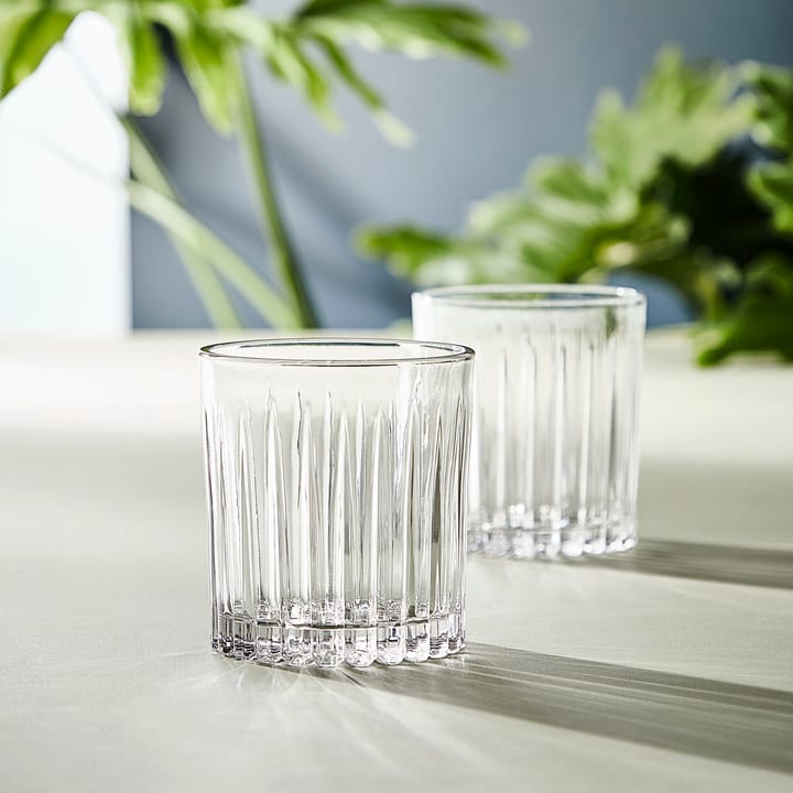 Relief whisky glass 31 cl 4-pack - Clear - Aida