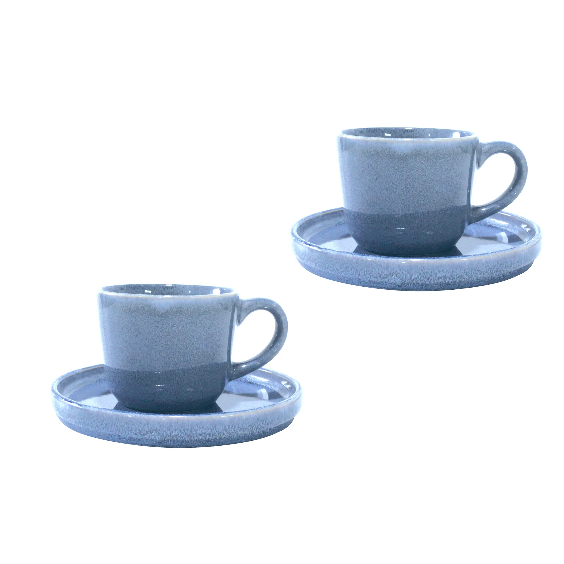Søholm Sonja cup with saucer 2-pack, Blue Aida