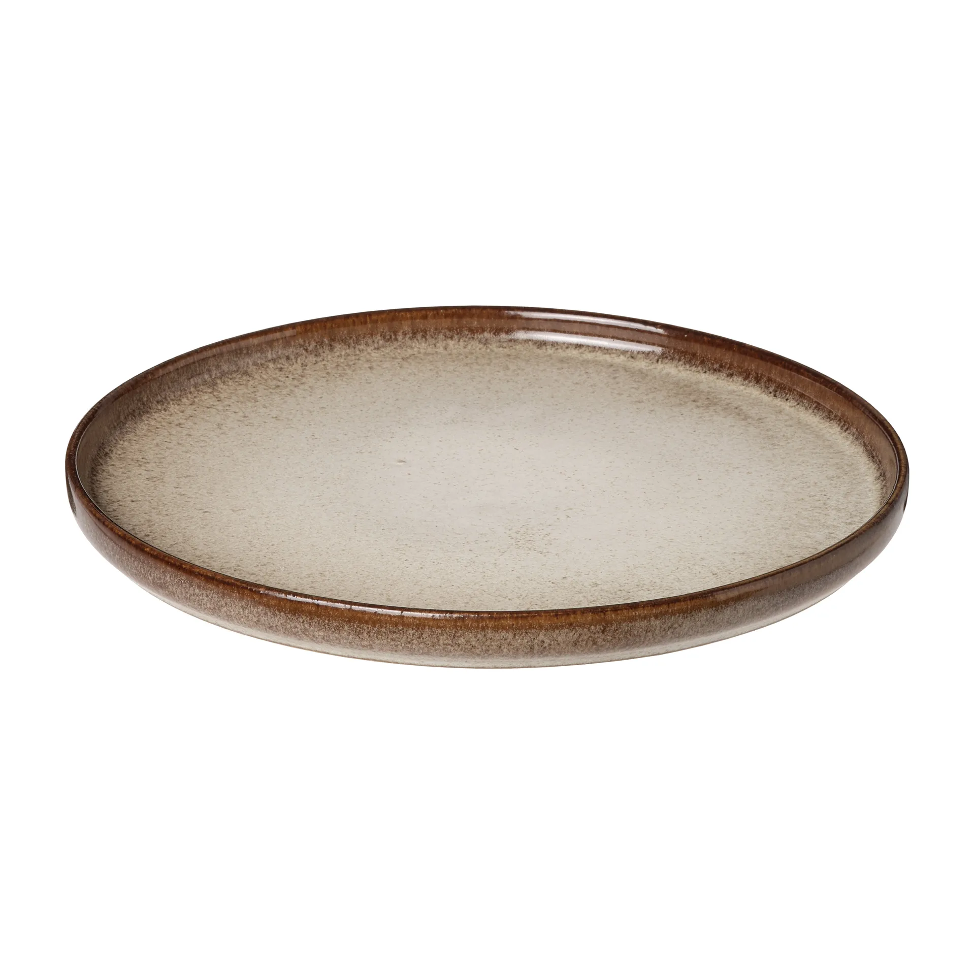 Søholm Sonja plate Ø27 cm, Brown Aida