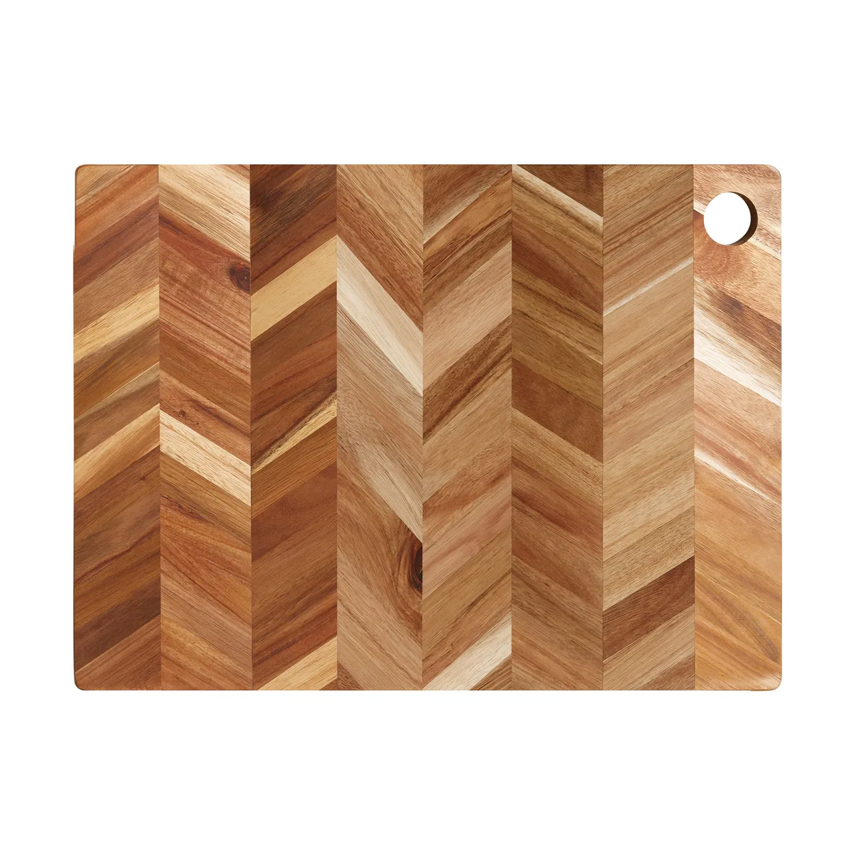 Aida Tapas/pizza cutting board fish bone pattern 35x48 cm Acacia tree