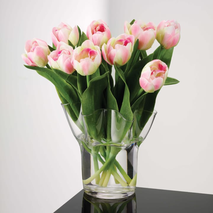 Tulip vase 20 cm - clear - Aida