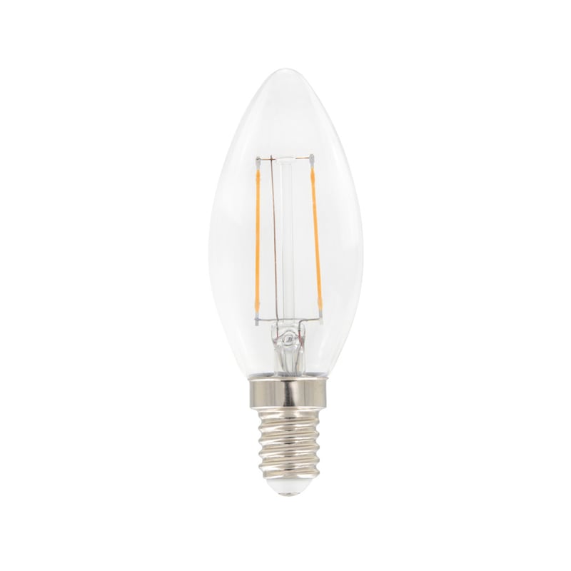 Airam Airam Filament LED-candle C35 light source Clear, dimmable e14, 3w