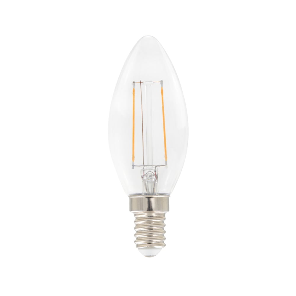 Airam Airam Filament LED-candle C35 light source Clear, dimmable e14, 3w