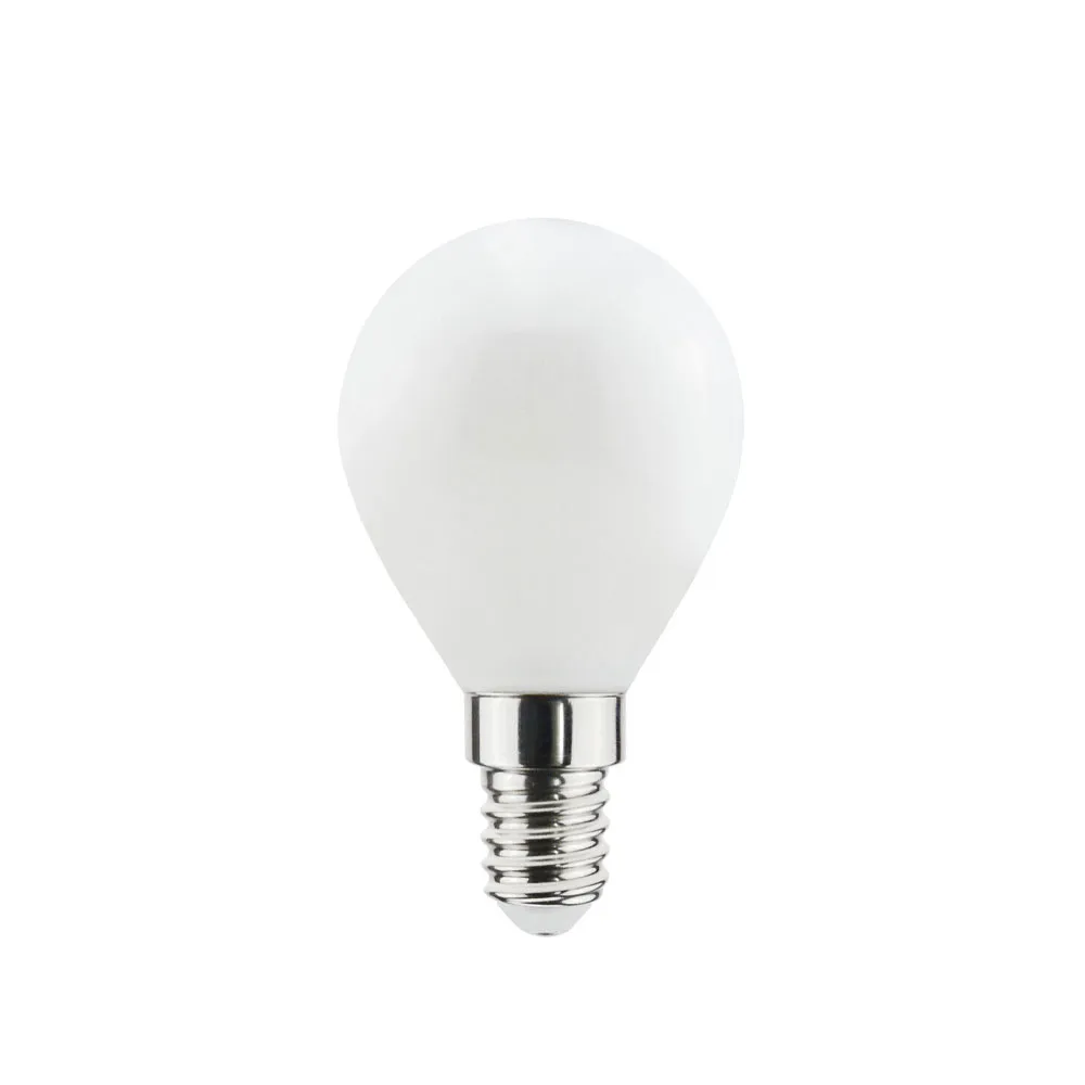 Airam Filament LED globe E14 light source, Opal, p45, dimmable Airam