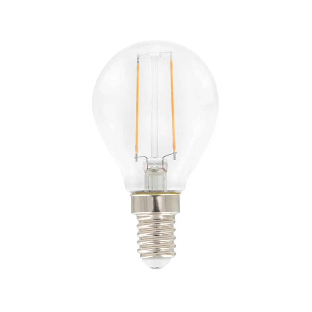 Airam Filament LED-globe light source Clear, non-dimmable e14, 2w