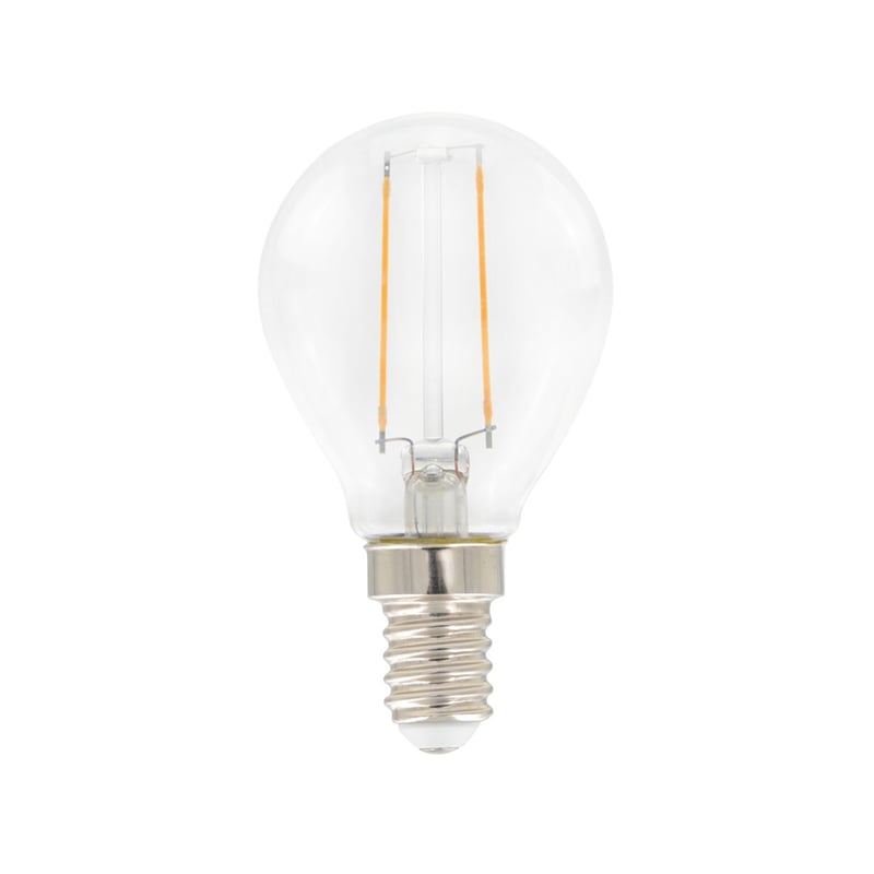 Airam Airam Filament LED-globe light source Clear, non-dimmable e14, 2w