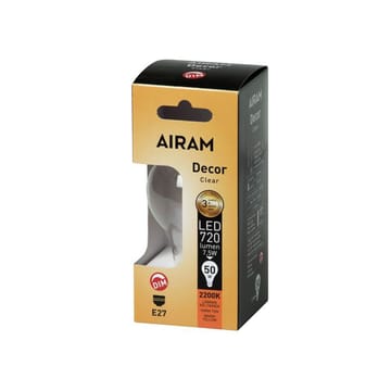 Airam Filament LED-normal light source - Clear-4 filament-dimmable e27-8w - Airam