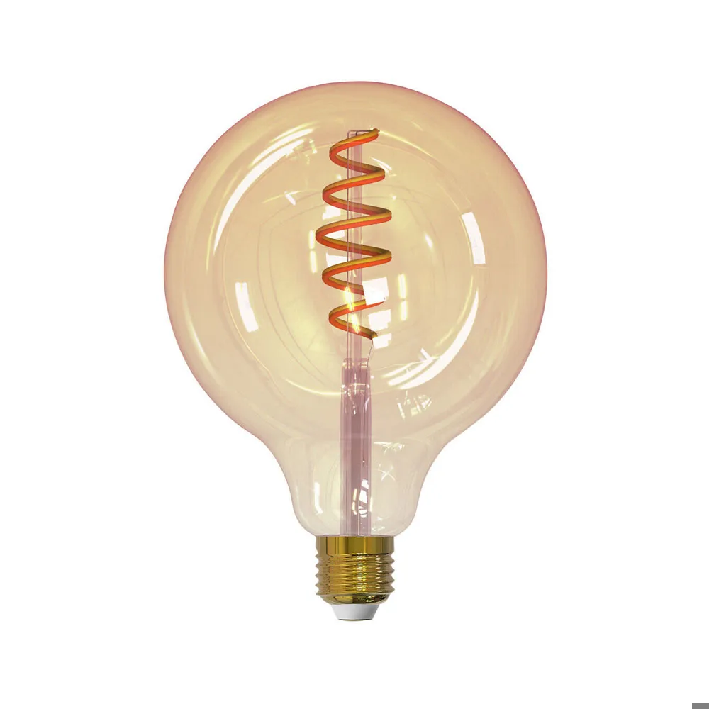 Airam Airam Smart Home Filament LED-globe light source Amber, 125mm, spiral e27, 6w