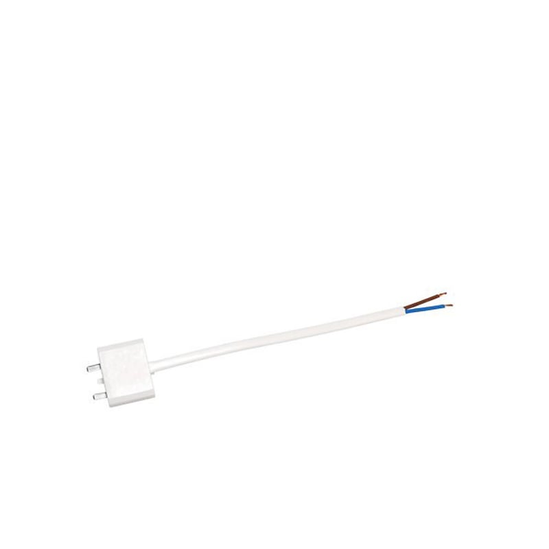 Airam Lamp plug DCL White, with cord 18 cm, unearthed