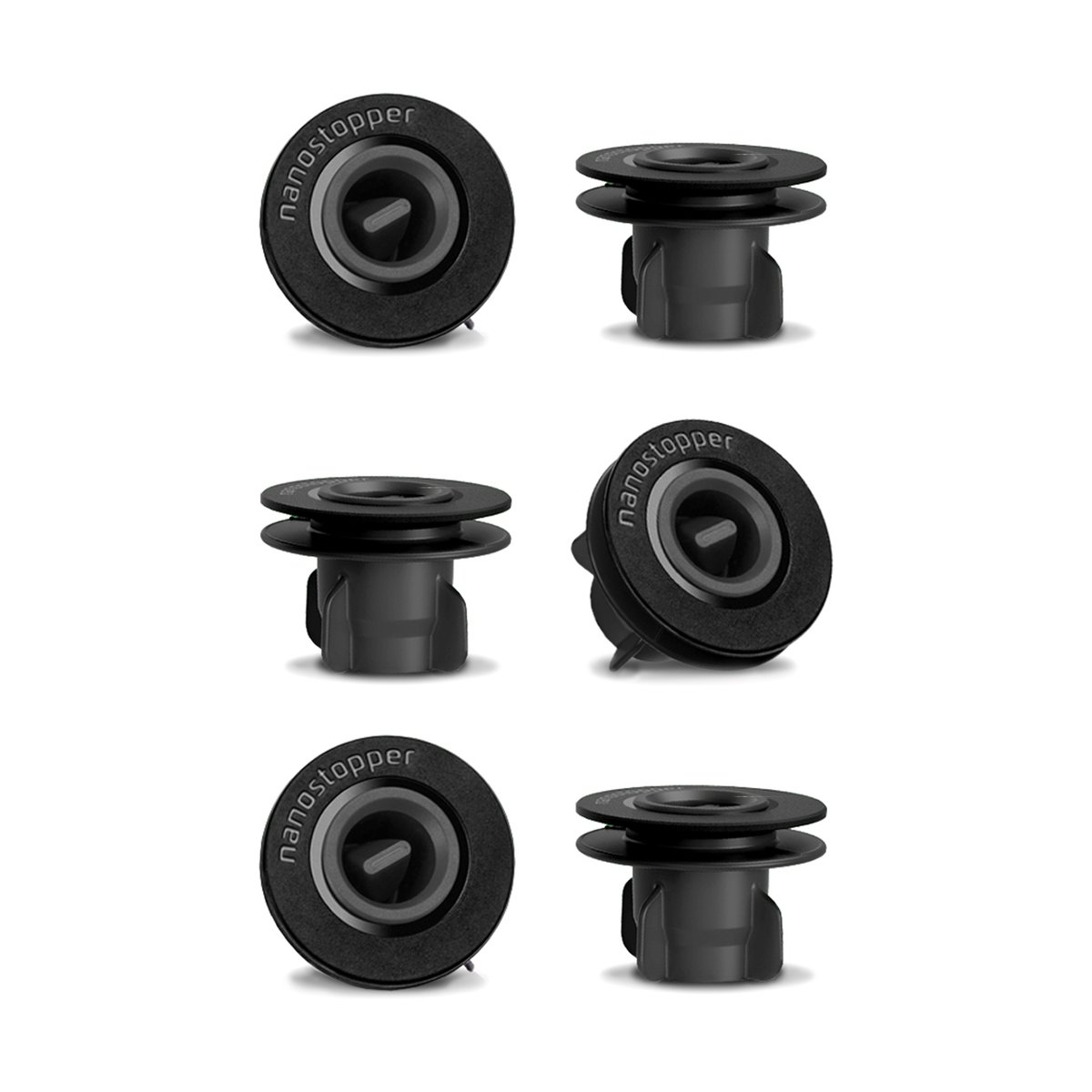 Airtender Airtender extra stoppers 6-pack | Scandinavian Design | Black