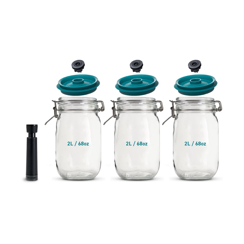 Airtender Airtender vacuum sealer jars 3-pack 2L