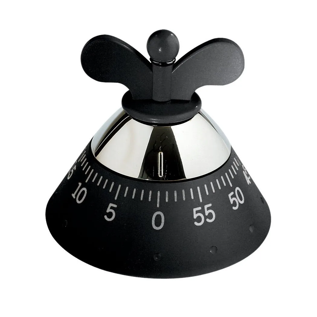 Alessi kitchen timer, black Alessi