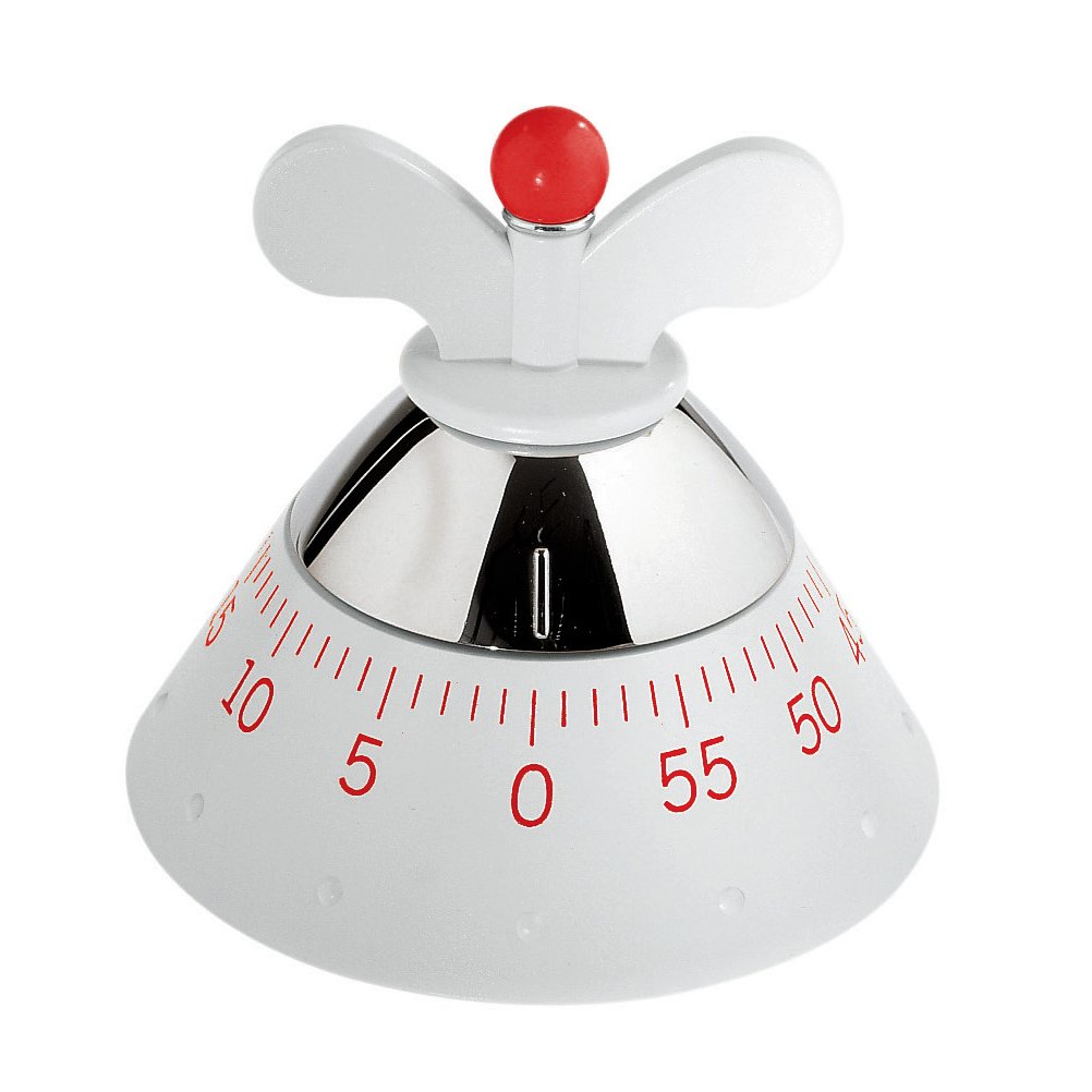 Alessi kitchen timer white | Scandinavian Design | Thermometers & timers | White