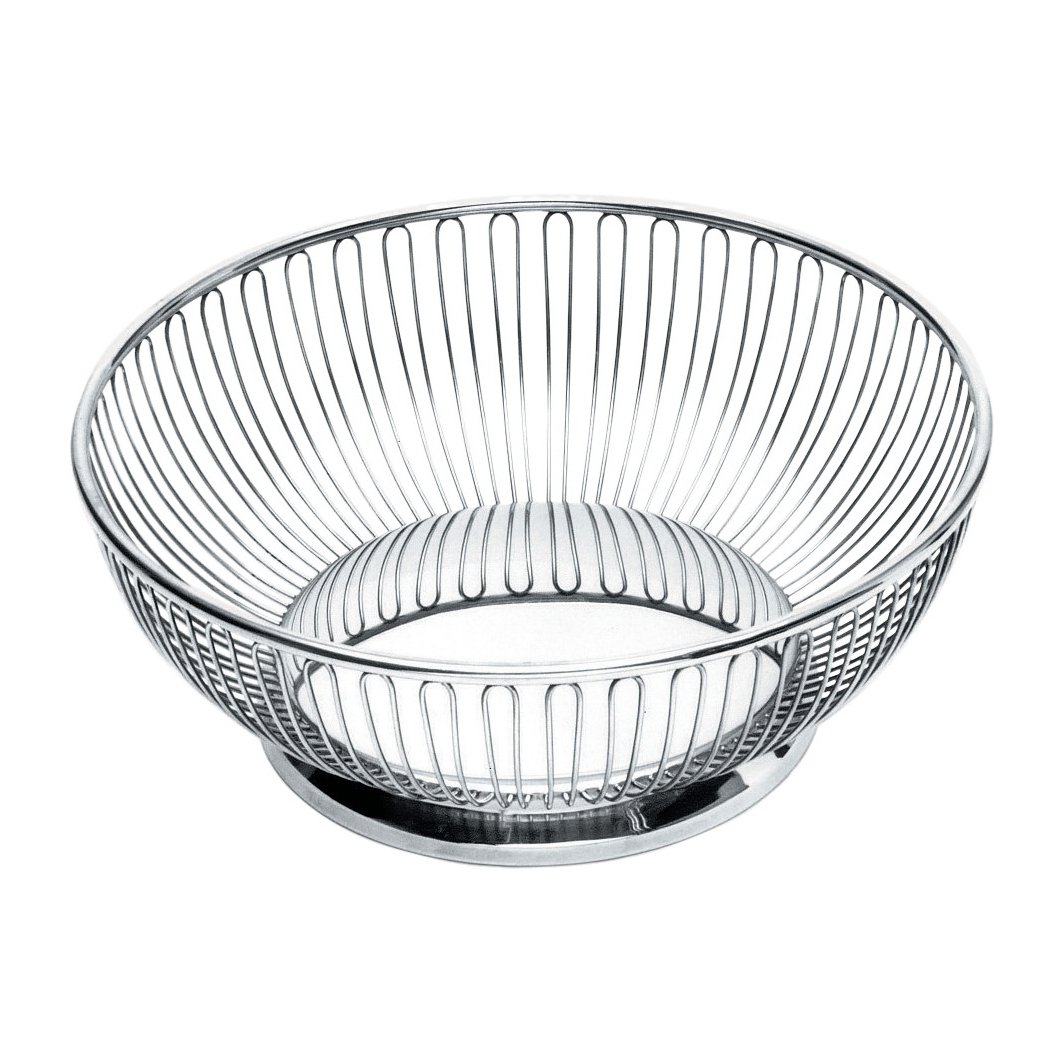 Alessi wire basket o24.5 cm Stainless steel | Scandinavian Design | Storage baskets | Silver-coloured