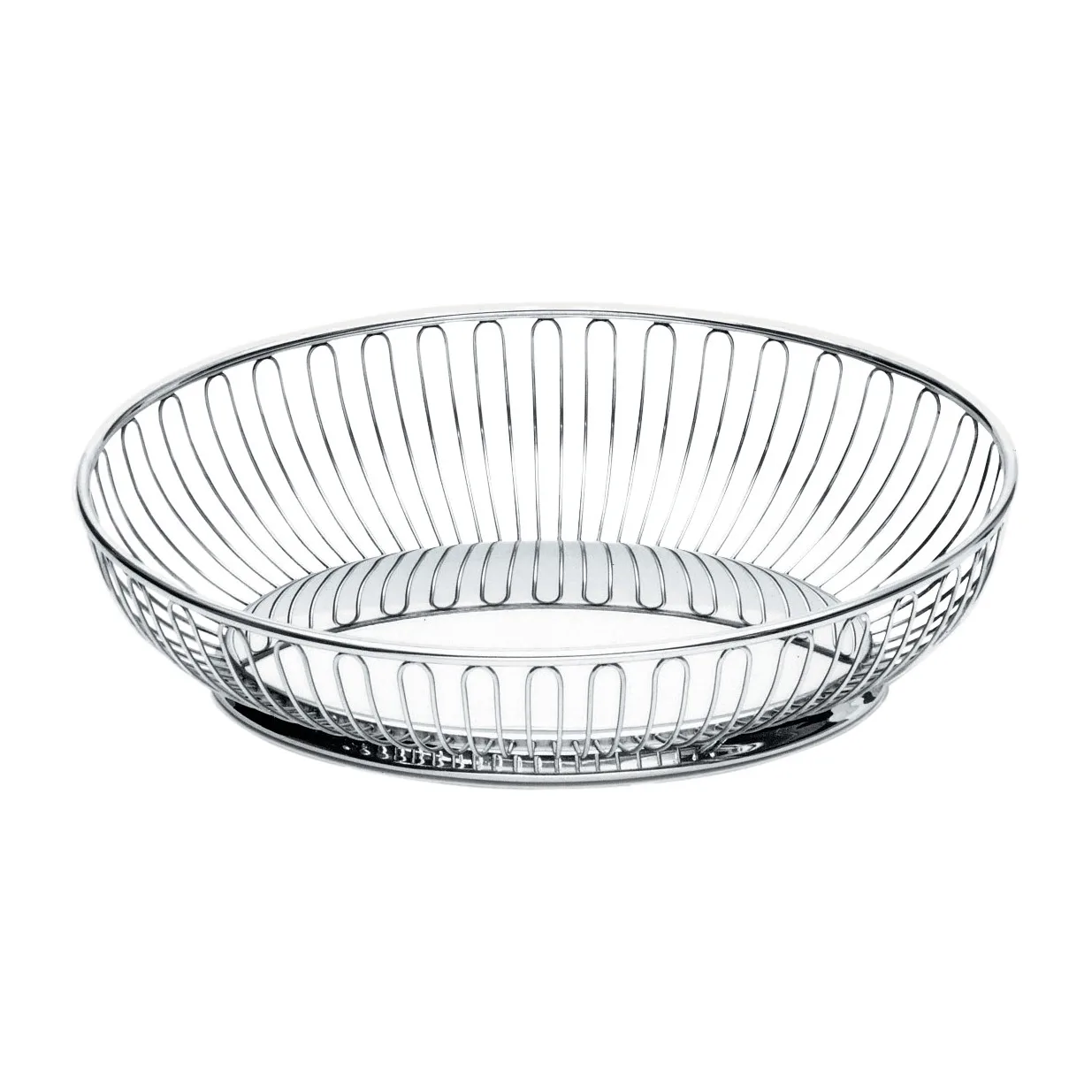 Alessi wire basket oval 20x28 cm Stainless steel | Scandinavian Design | Storage baskets | Silver-coloured