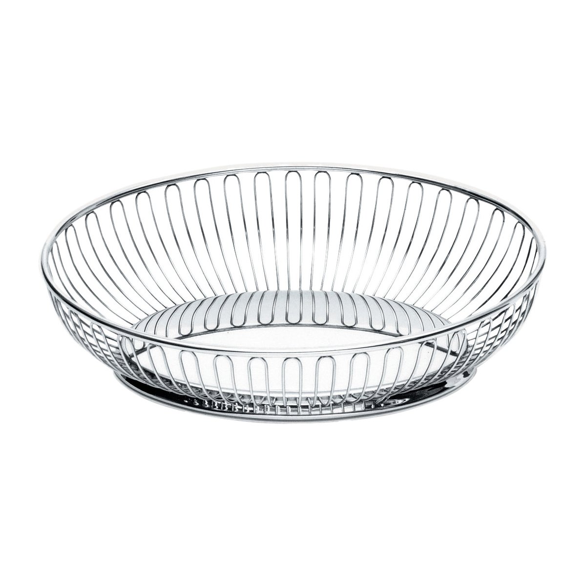 Alessi wire basket oval 20x28 cm Stainless steel | Scandinavian Design | Storage baskets | Silver-coloured