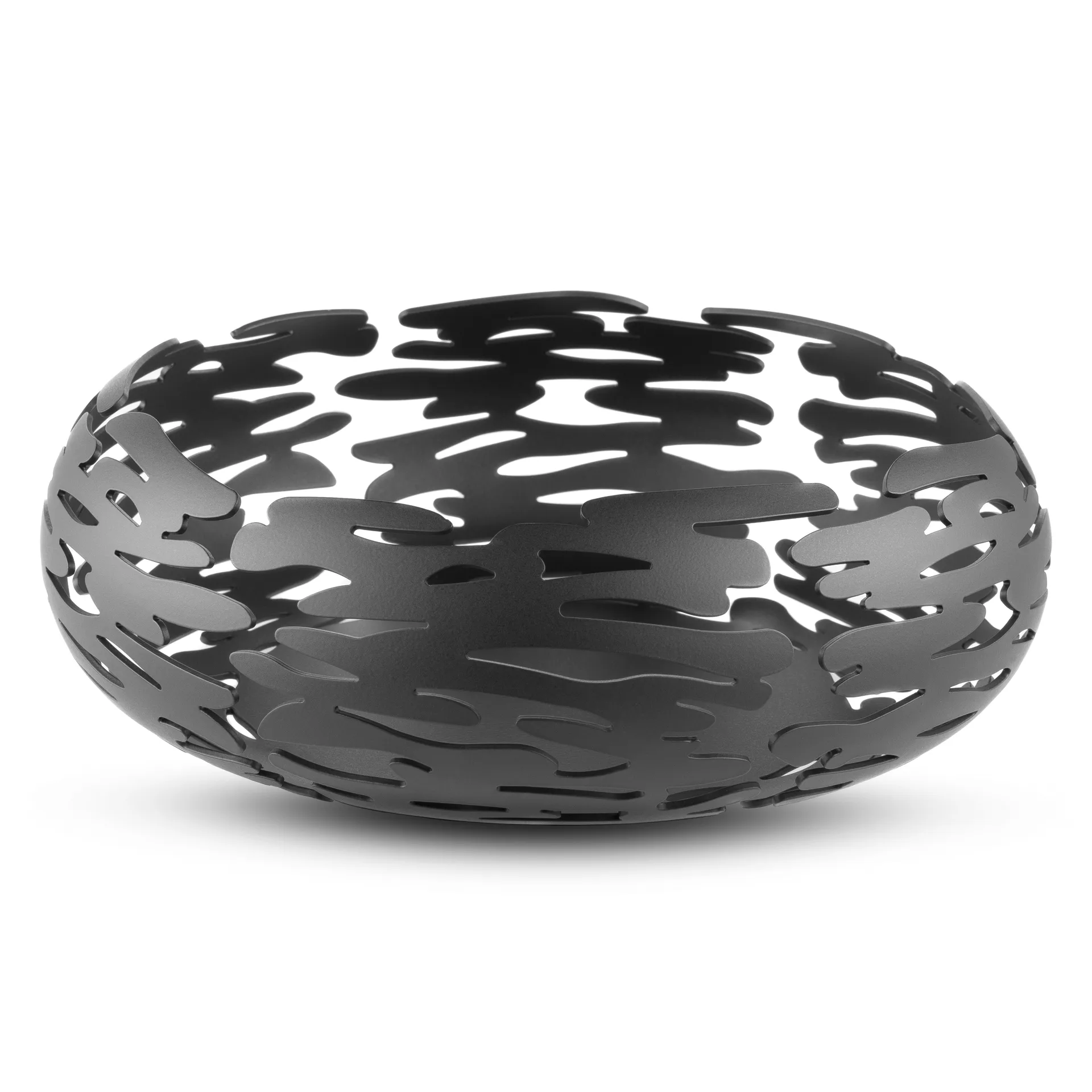 Barknest round basket, black Alessi