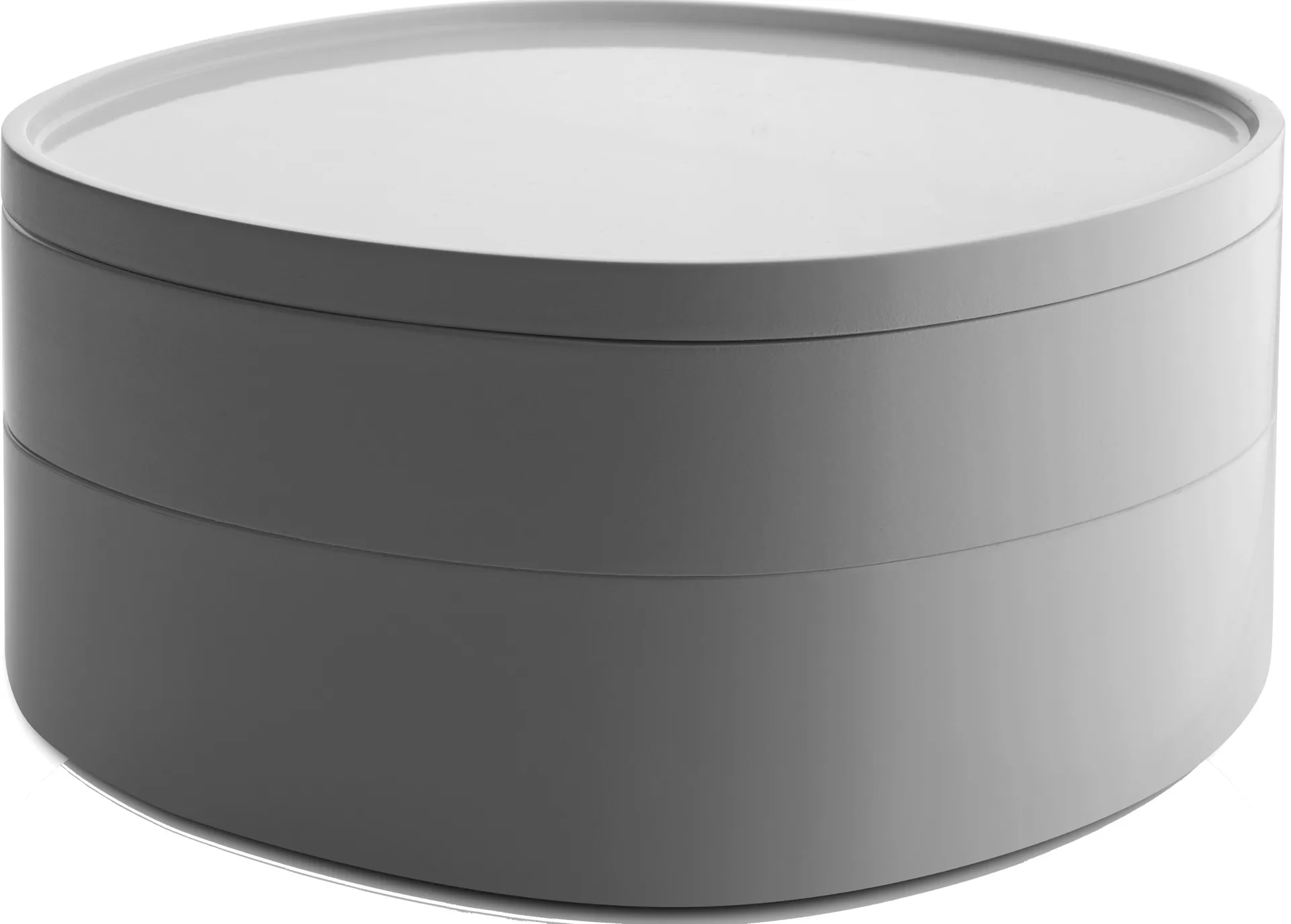 Birillo bathroom storage with lid 18 cm, White Alessi