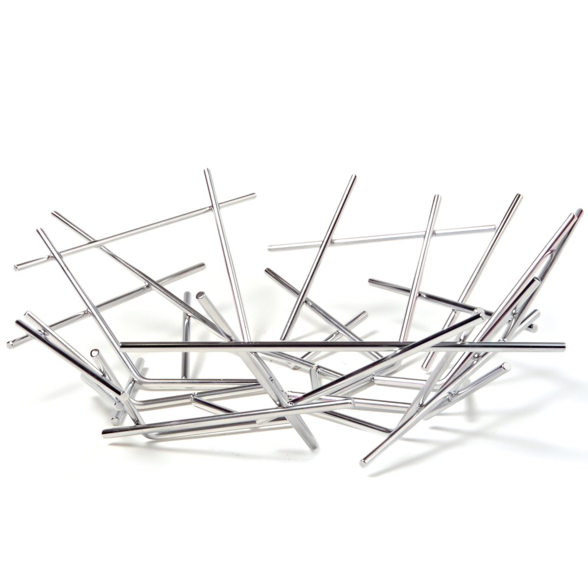 Alessi Blow up fruit basket stainless steel | Scandinavian Design | Fruit bowls | Grey