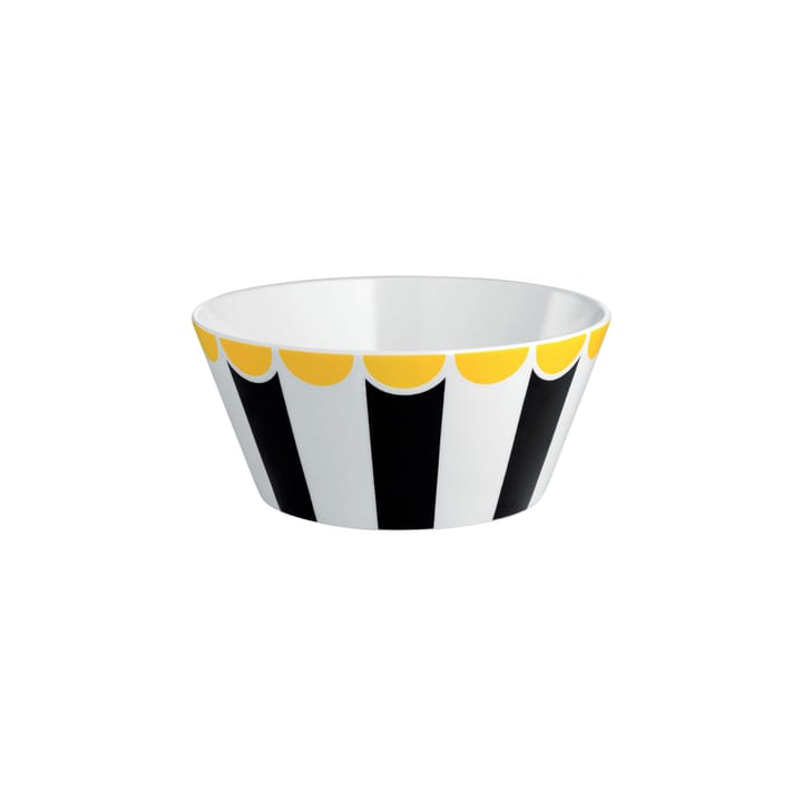Circus bowl porcelain Ø 16 cm - Black-white-yellow - Alessi