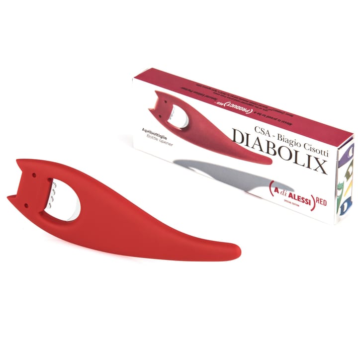 Diabolix bottle opener - red - Alessi