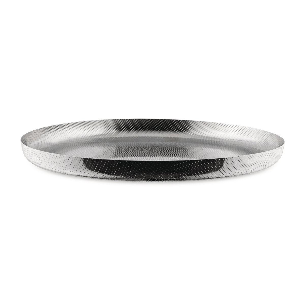 Alessi Extra ordinary texture tray o35 cm | Scandinavian Design | Trays | Silver-coloured
