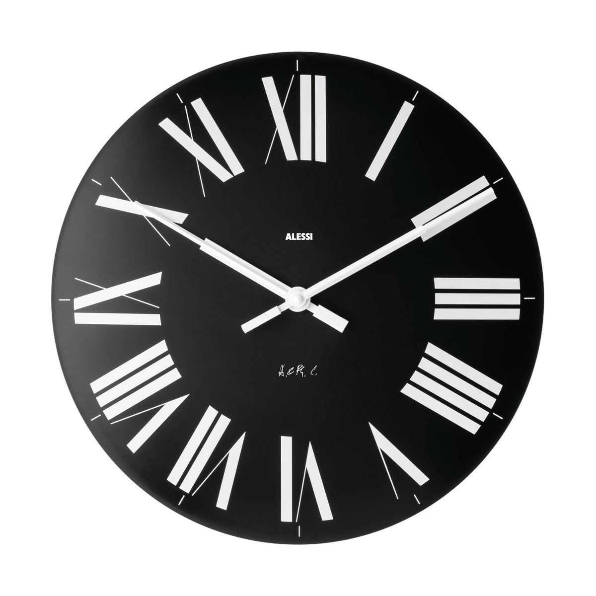 Alessi Firenze wall clid o36 cm Black | Scandinavian Design | Wall clocks | Black