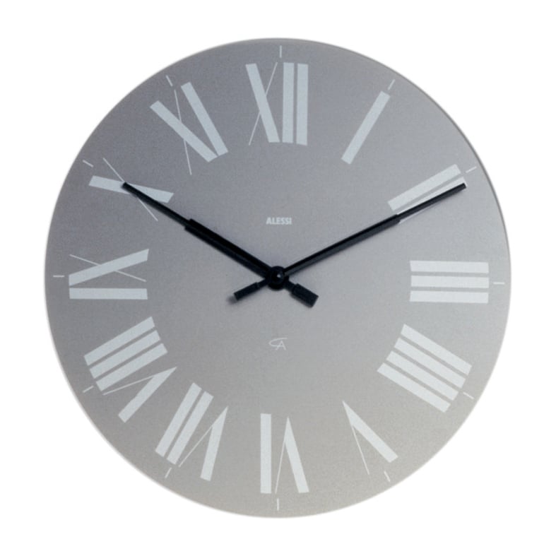 Alessi Firenze wall clid o36 cm grey | Scandinavian Design | Wall clocks | Grey