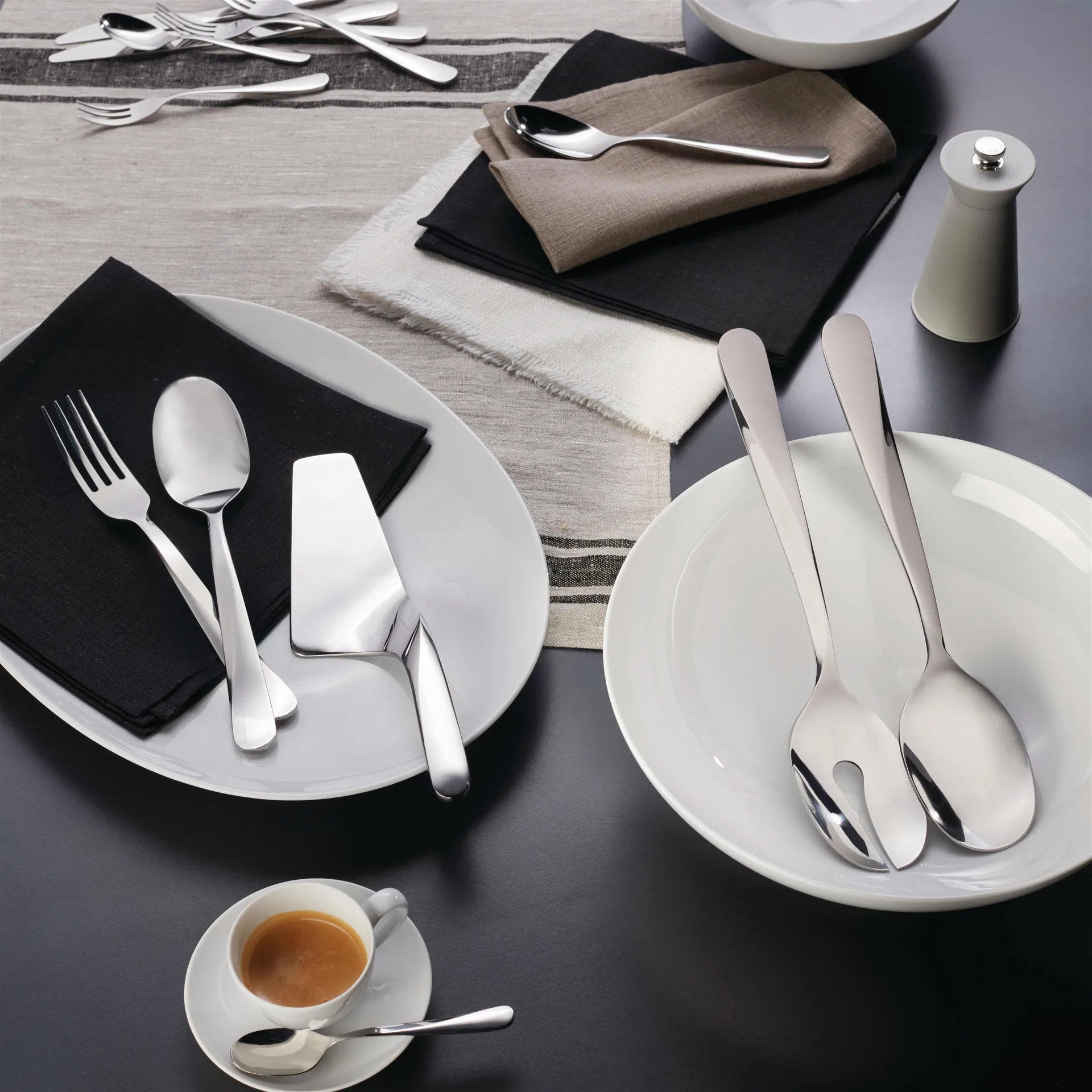 Giro serving fork, Stainless steel Alessi