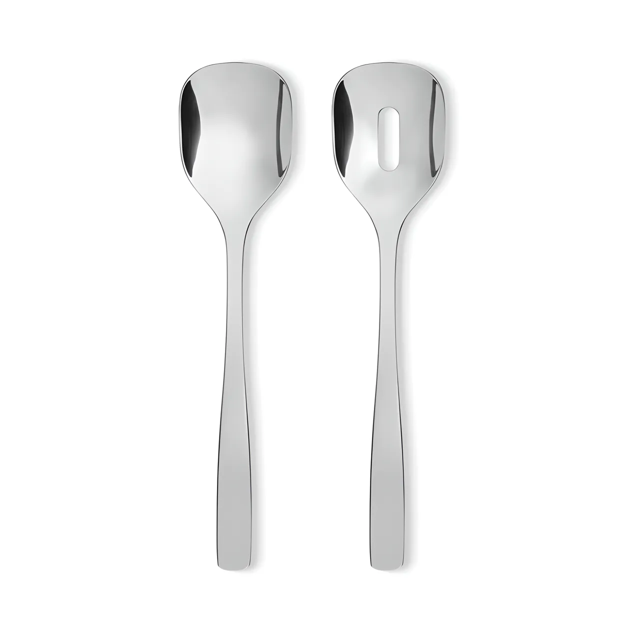 Alessi KnifeForkSpoon salad set Stainless steel | Scandinavian Design | Salad servers | Silver-coloured