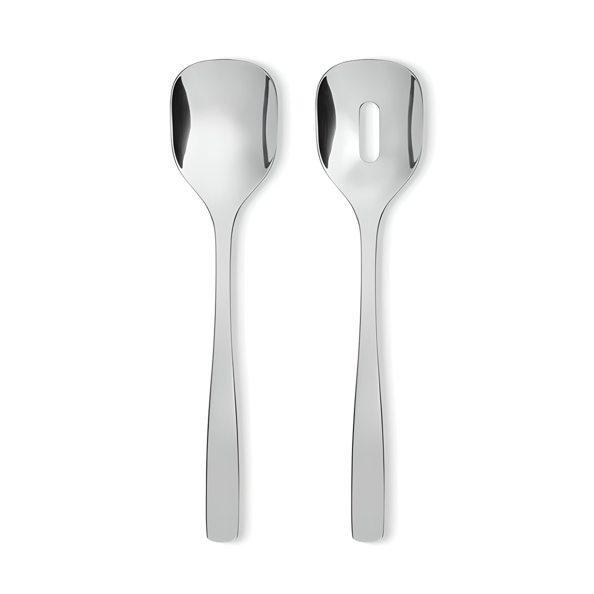 Alessi KnifeForkSpoon salad set Stainless steel | Scandinavian Design | Salad servers | Silver-coloured