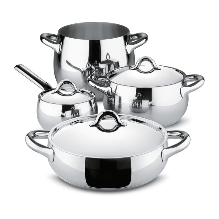 Mami pot set 7 pieces - Stainless steel - Alessi