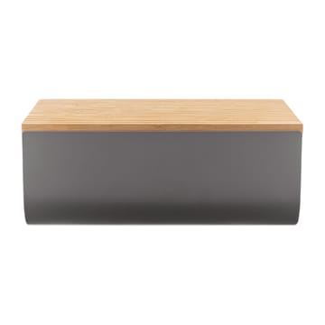 Mattina bread bin 34 cm - Dark grey-bamboo - Alessi