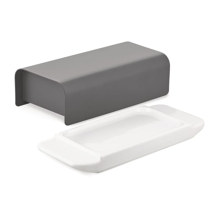 Mattina butter dish 9.5x21 cm - Dark grey - Alessi