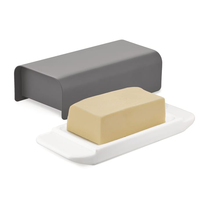 Mattina butter dish 9.5x21 cm - Dark grey - Alessi