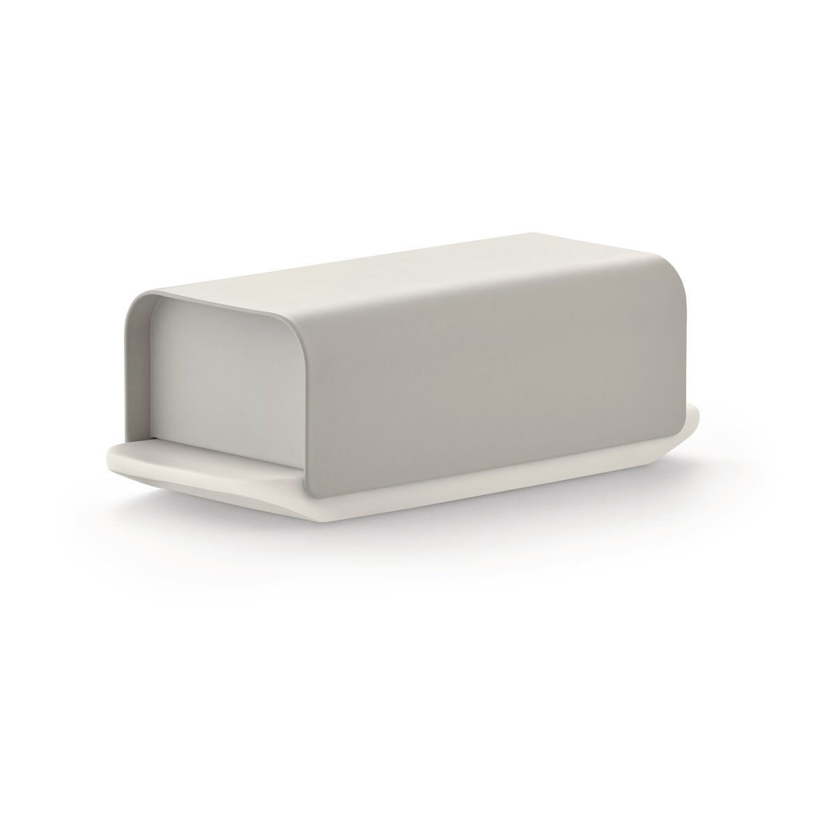 Alessi Mattina butter dish 9.5x21 cm Warm grey-stainless steel