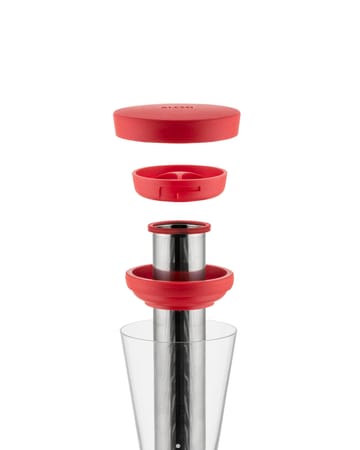Mazagran carafe for cold brew coffee - Red - Alessi