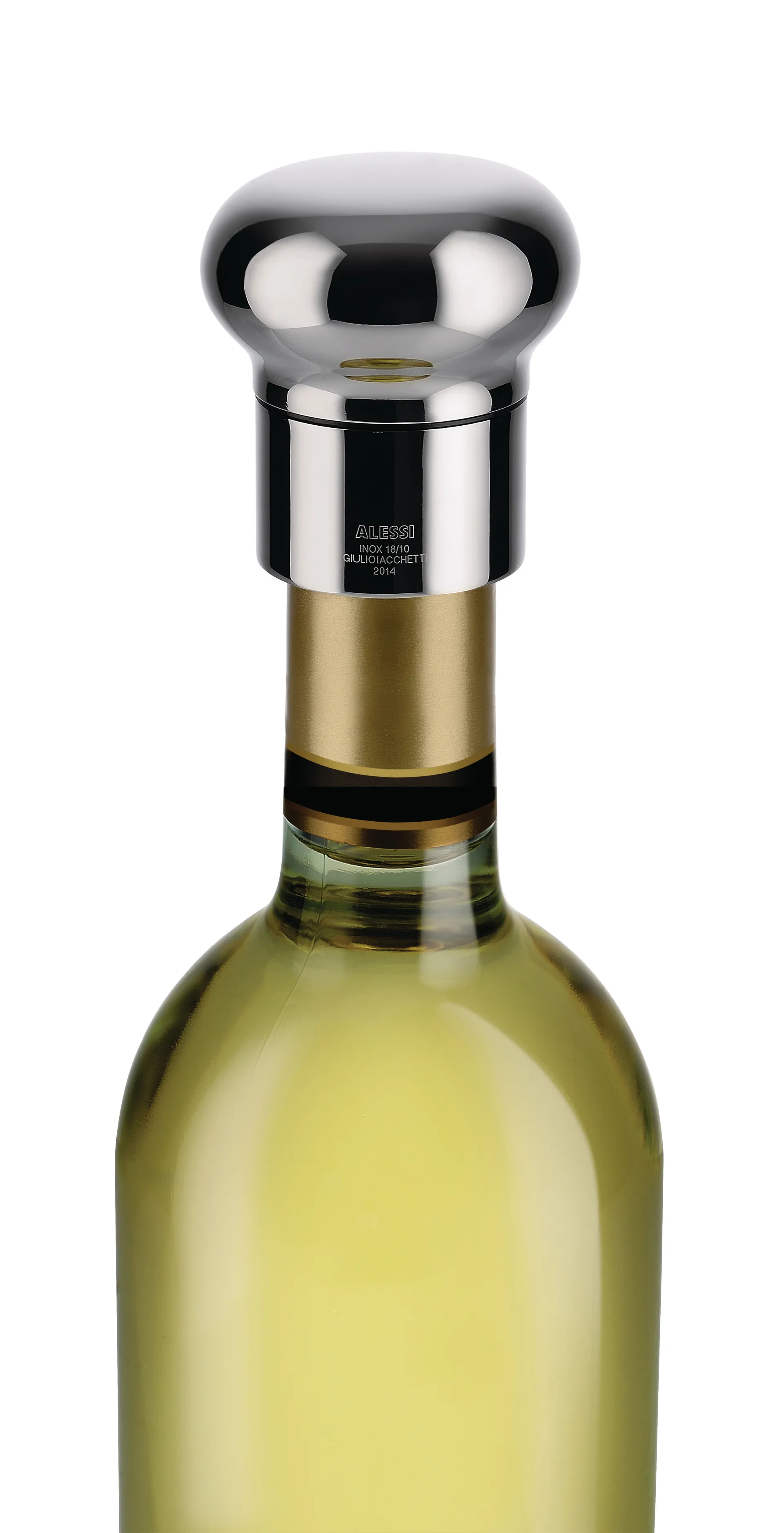 Noè champagne corkscrew, Stainless steel Alessi