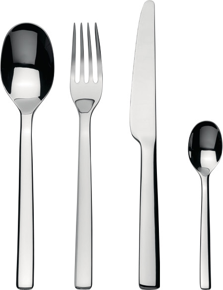 Alessi Ovale cutlery set 24 pieces Stainless steel | Scandinavian Design | Cutlery sets | Silver-coloured