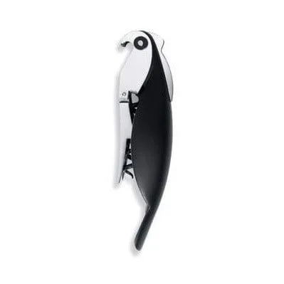 Parrot Corkscrew 13x3 cm - Black - Alessi