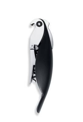 Alessi Parrot Corkscrew 13x3 cm Black