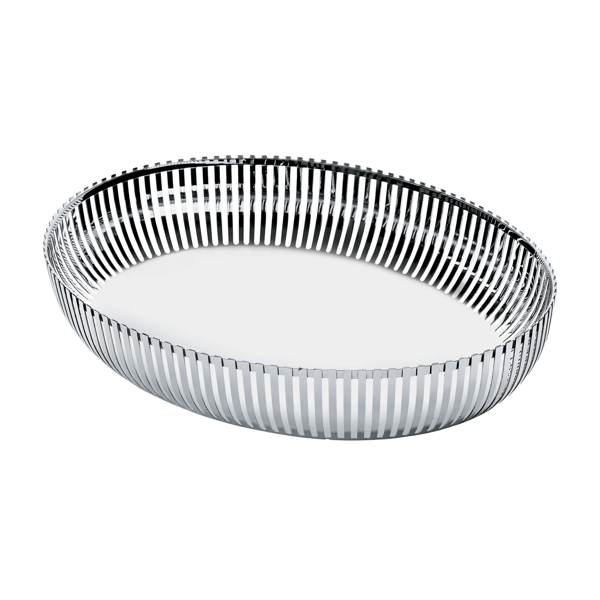 PCH06 basket oval 20x26 cm, Stainless steel Alessi