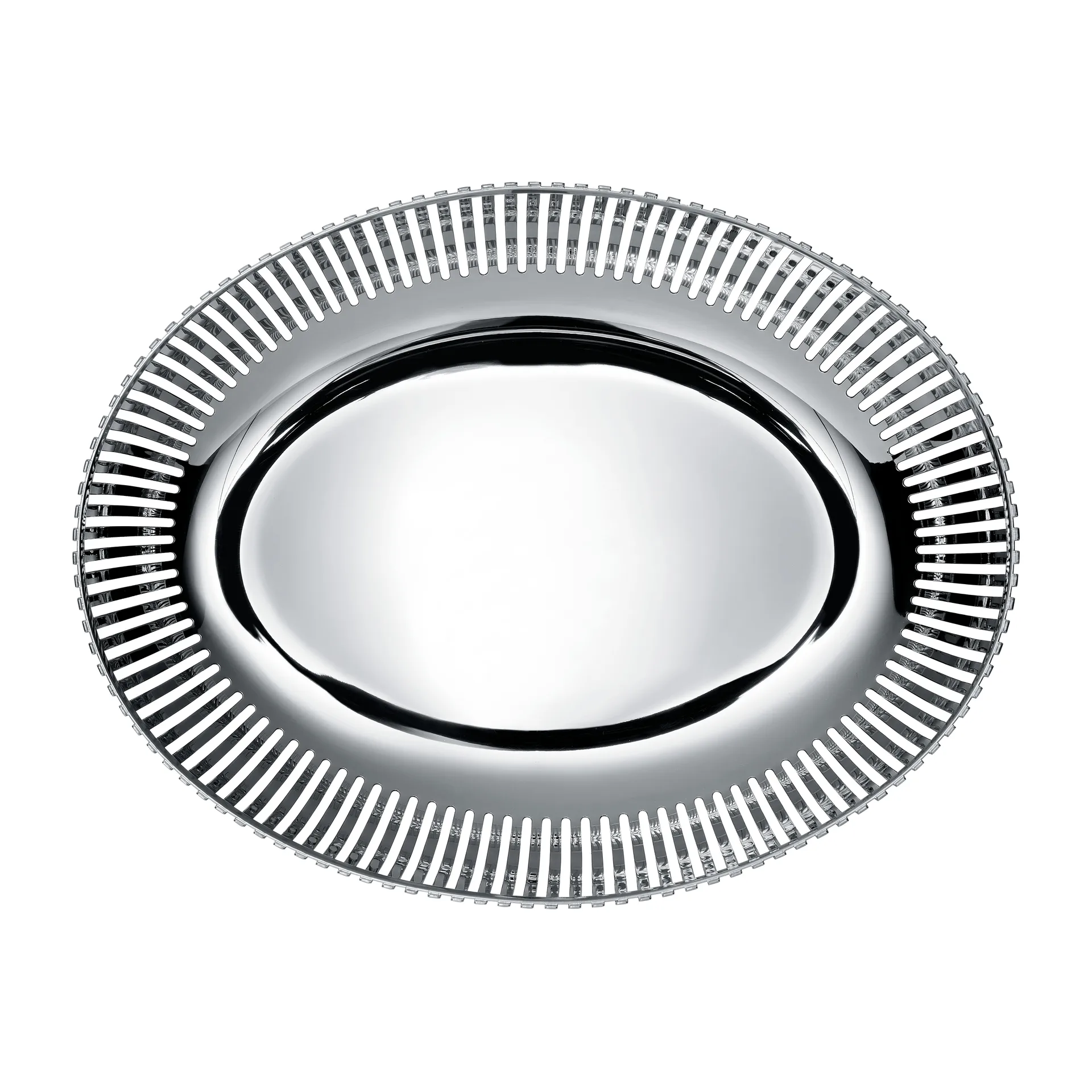 PCH06 basket oval 20x26 cm, Stainless steel Alessi