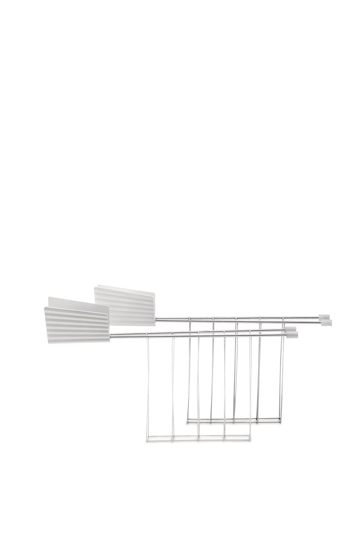 Alessi Pleated accessories for 2-slice toaster Gray