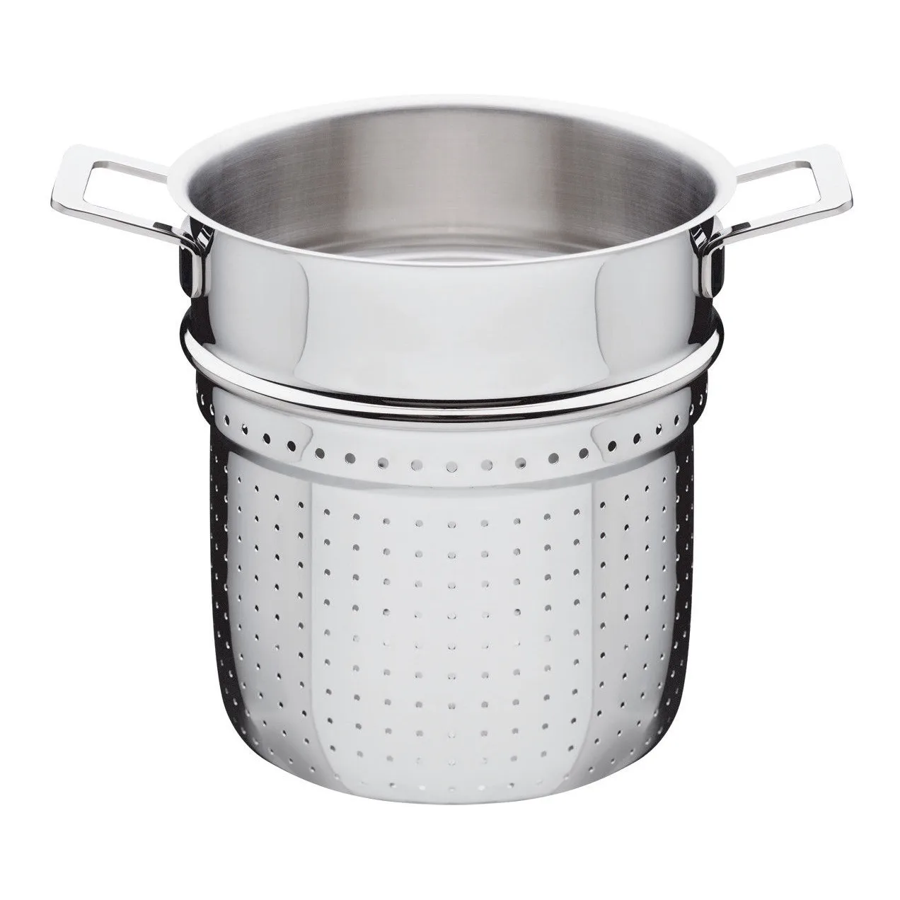 Pots&Pans collander with pasta insert, 5 L Alessi