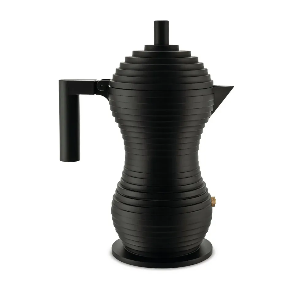 Pulcina espresso maker black, 30 cl, 6 cups Alessi
