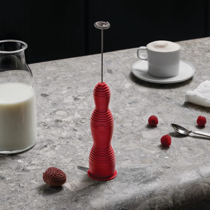 Pulcina milk frother 27.5 cm, Red Alessi