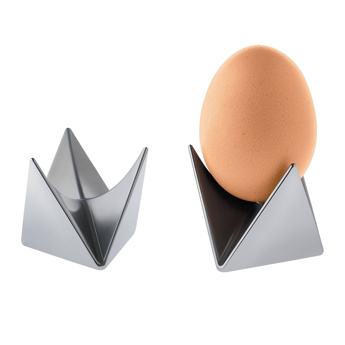Alessi Roost egg cup aluminium | Scandinavian Design | Egg cups | Silver-coloured